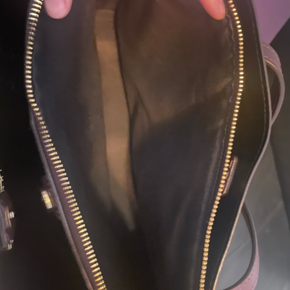 Coach Deep Burgundy Leather Tote with Vintage Logo - Picture 5 of 7